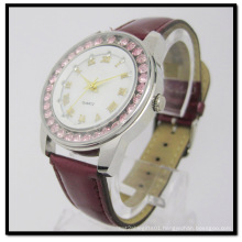 Alloy Case Leather Strap Gift Watch